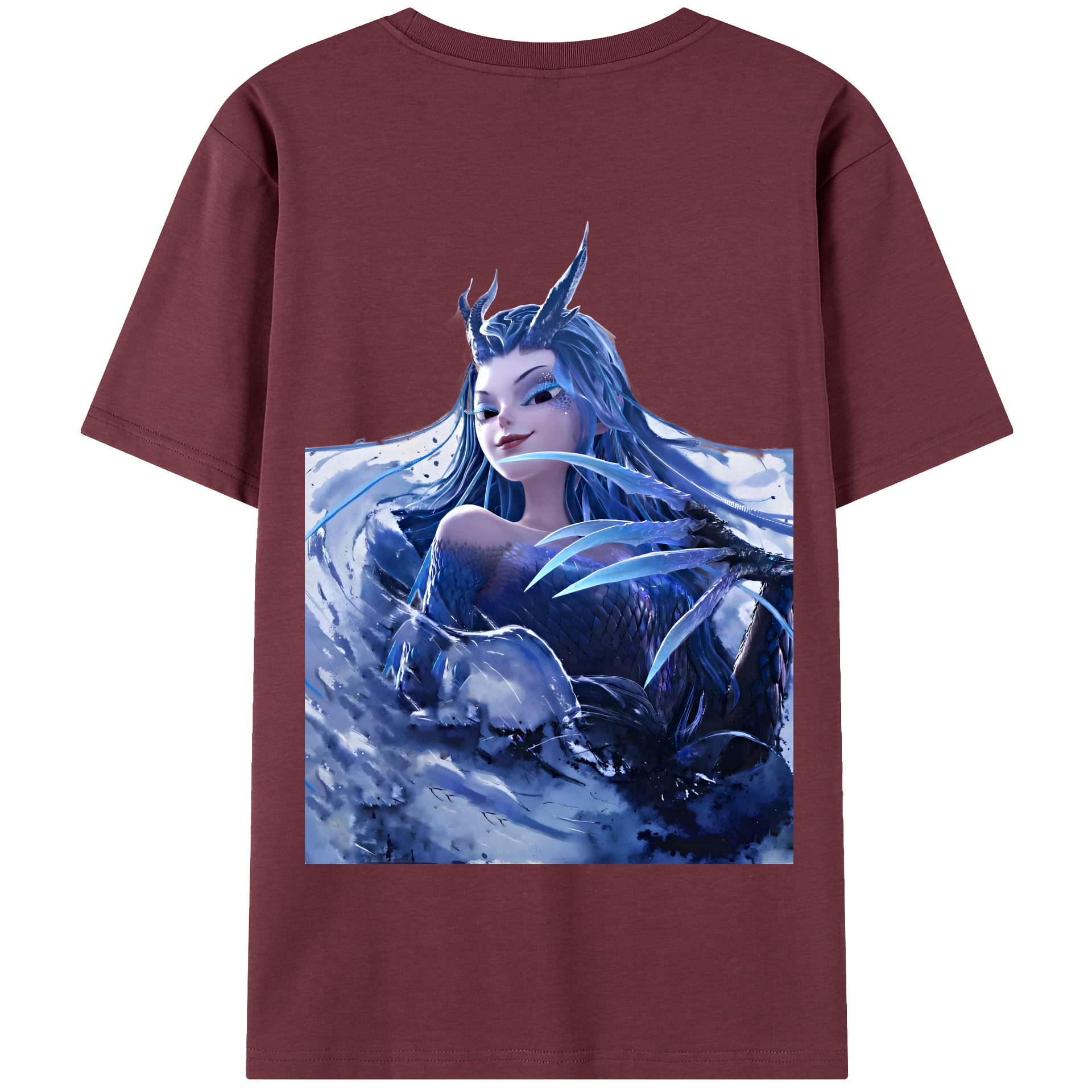 （画像用） Ne Zha 2 ナタ 魔童の大暴れ 綿100％半袖Tシャツ（背面プリント）